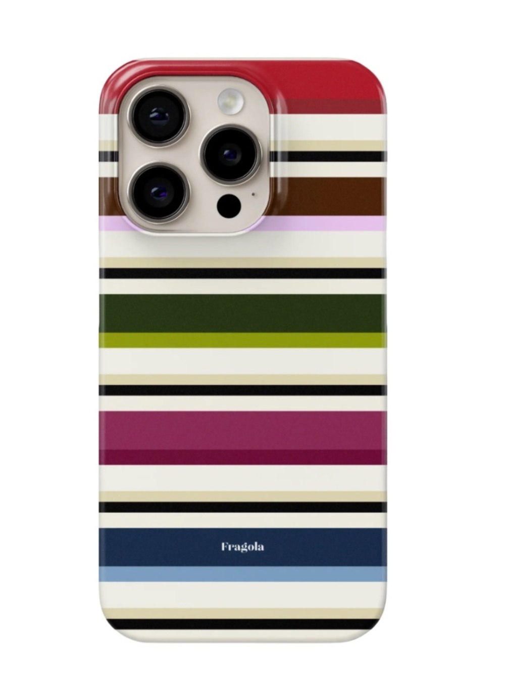 Fragola Olivia iPhone 16 Pro Colorful Striped Case